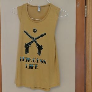 Star War Funny Princess Life Tank Top Size Medium